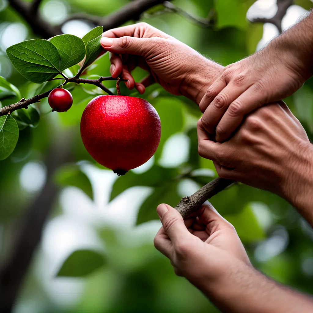 Fotos fruta madura ramo mao crescimento espiritual