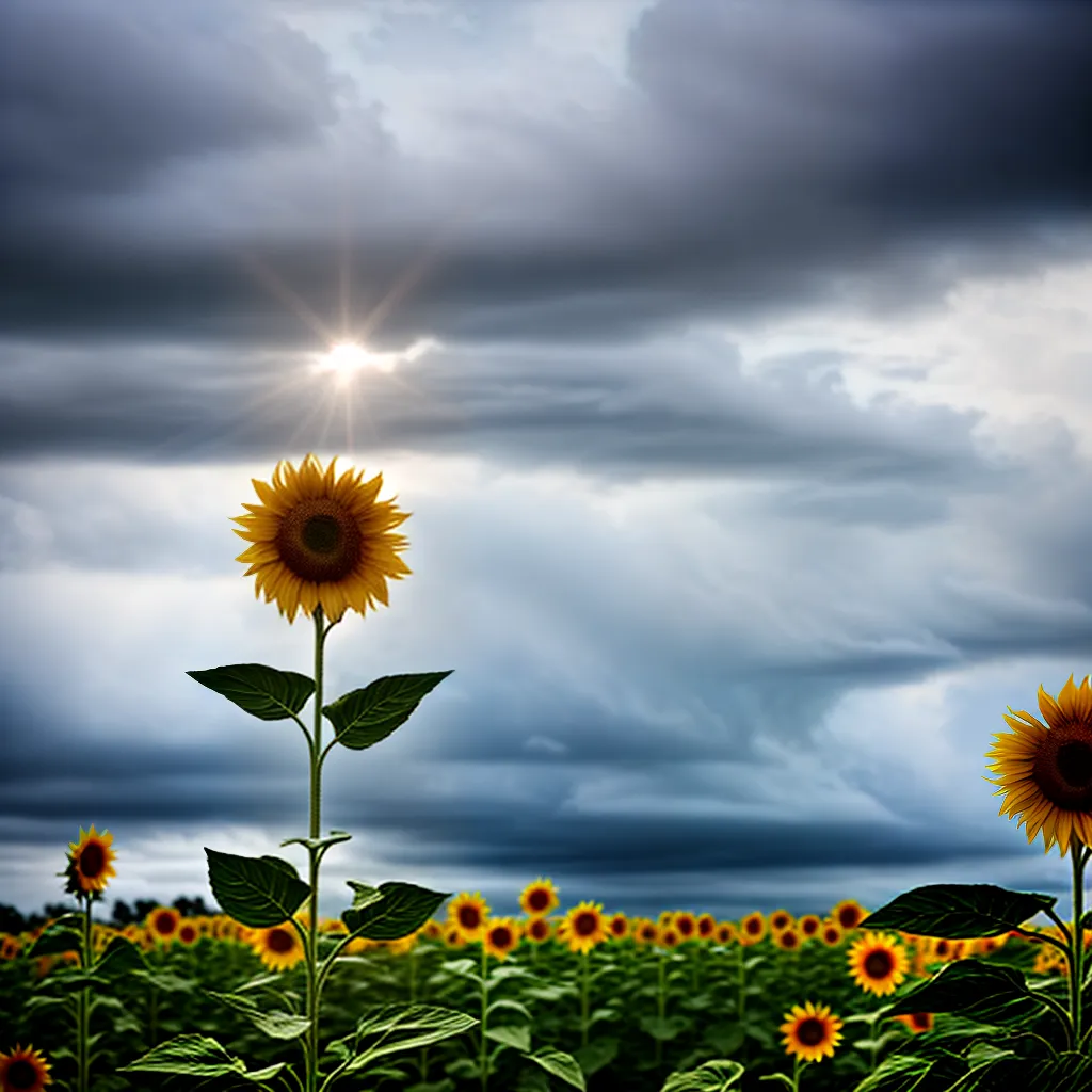 Fotos girassol tempestade alegria sol