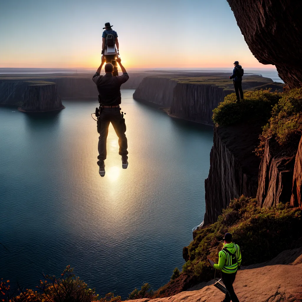 Fotos graca ponte por do sol cliff