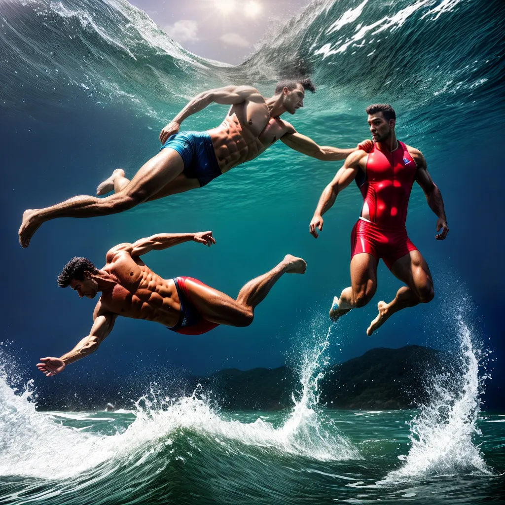 Fotos graca salva vida mergulho oceano