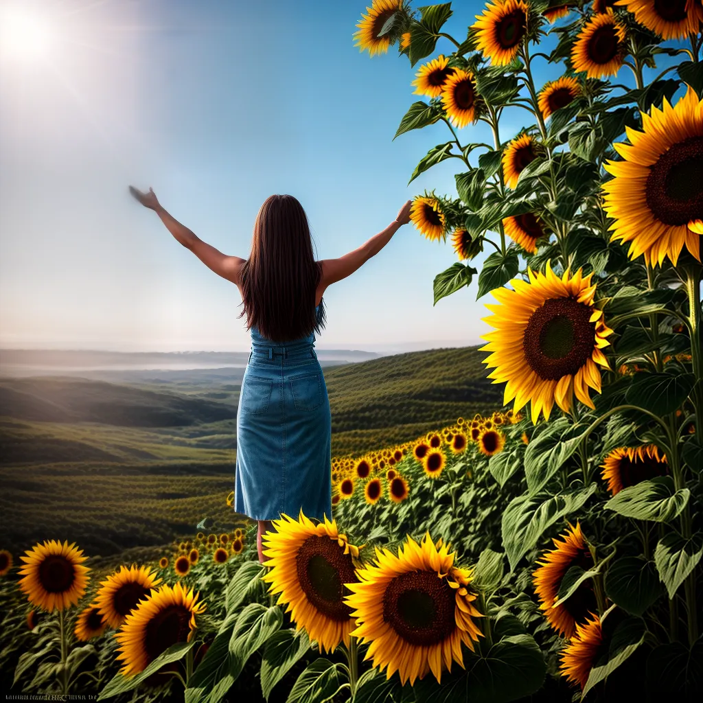 Fotos gratidao deus campo girassol