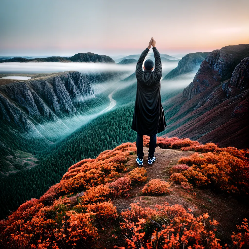 Fotos gratidao montanha bracos ceu 1