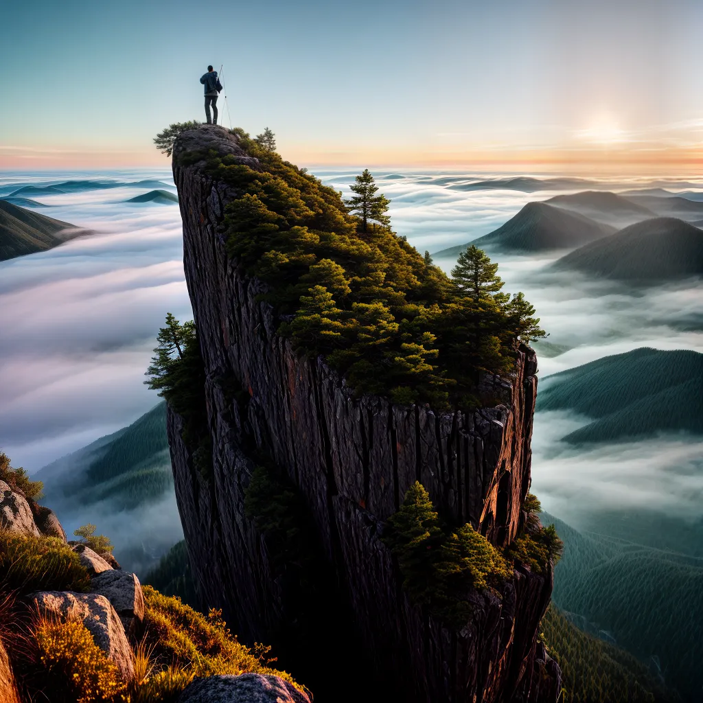 Fotos gratidao montanha sol nuvens