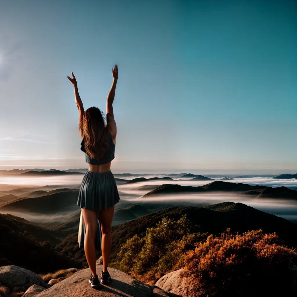 Como manter um coração cheio de gratidão e louvor diante de Deus 9 Fotos gratidao pessoa topo colina paisagem