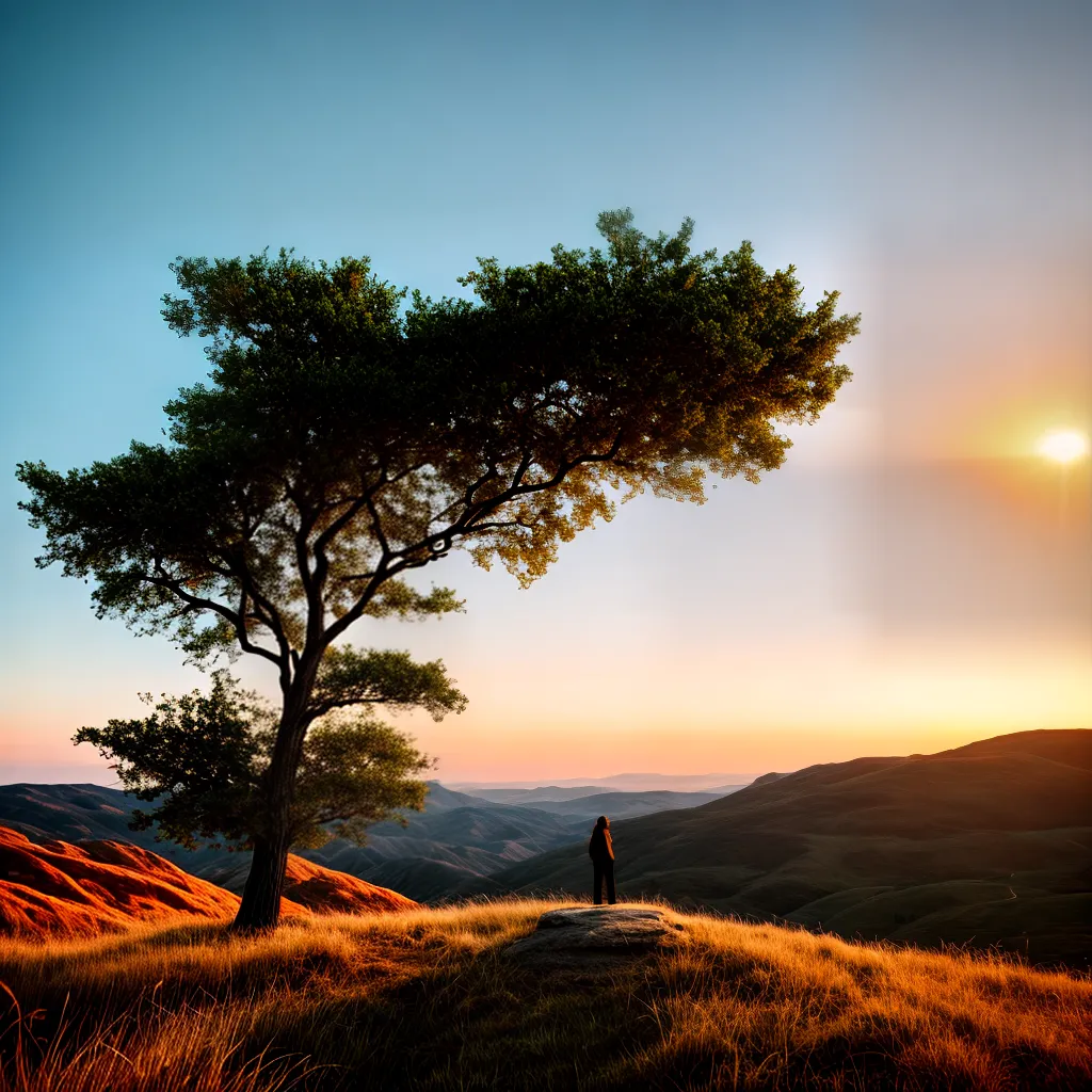 Fotos gratidao por do sol hill