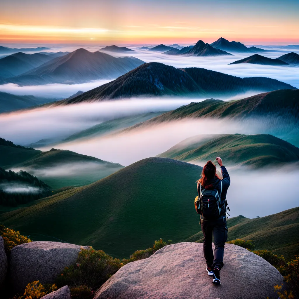 Fotos gratidao por do sol montanha 8