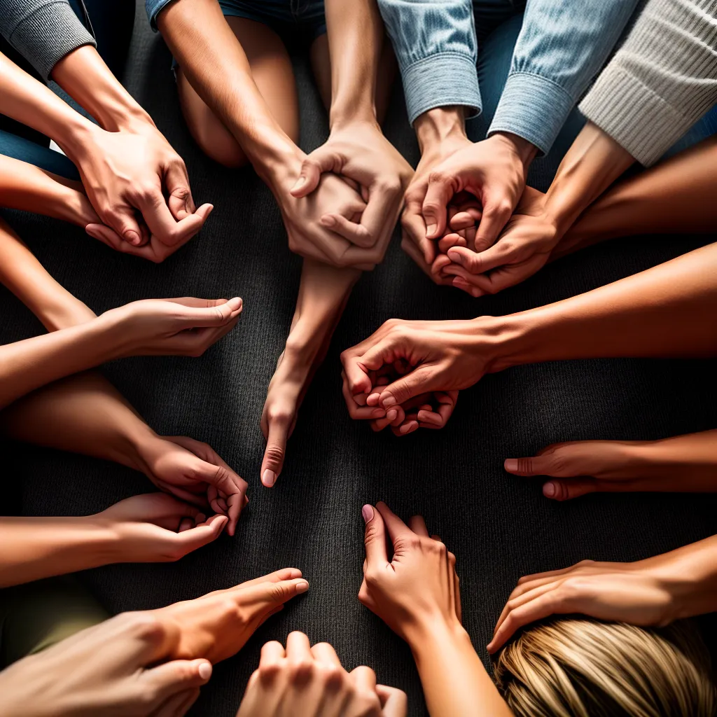 Fotos grupo oracao maos juntas