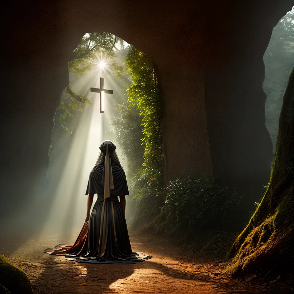 Fotos humildade reverencia cruz luz