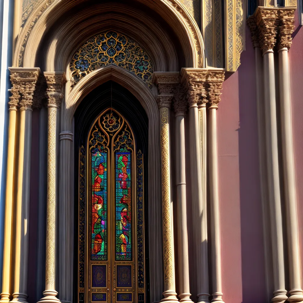 Fotos igreja fachada decorada cores vibrantes 1