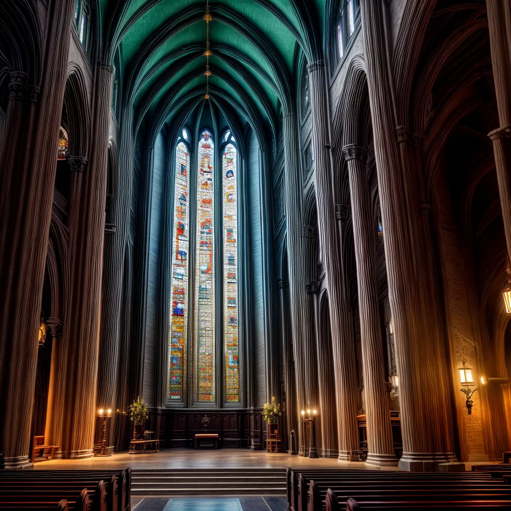 Fotos igreja historica vitrais conservacao