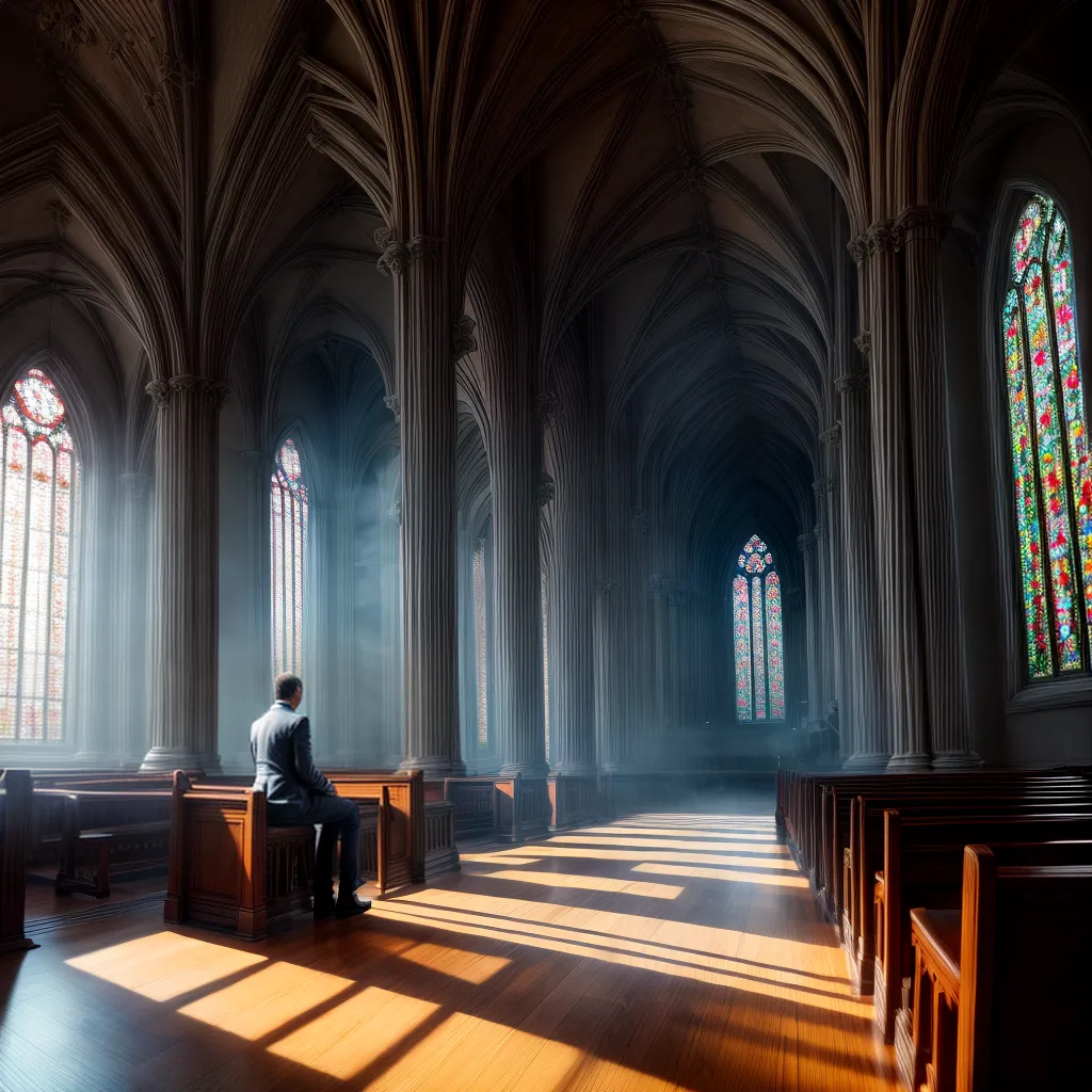 Fotos igreja luz reflexao paz