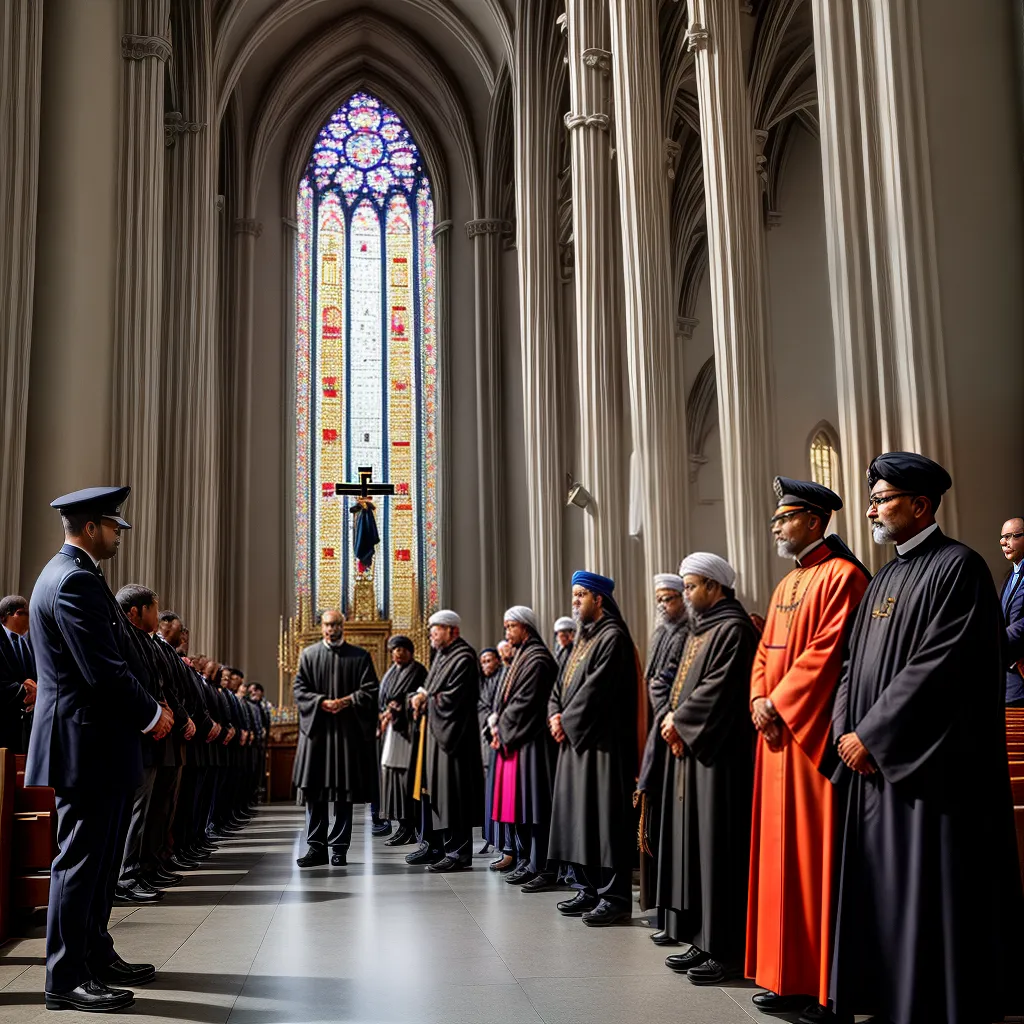 Fotos igreja seguranca oracao fieis