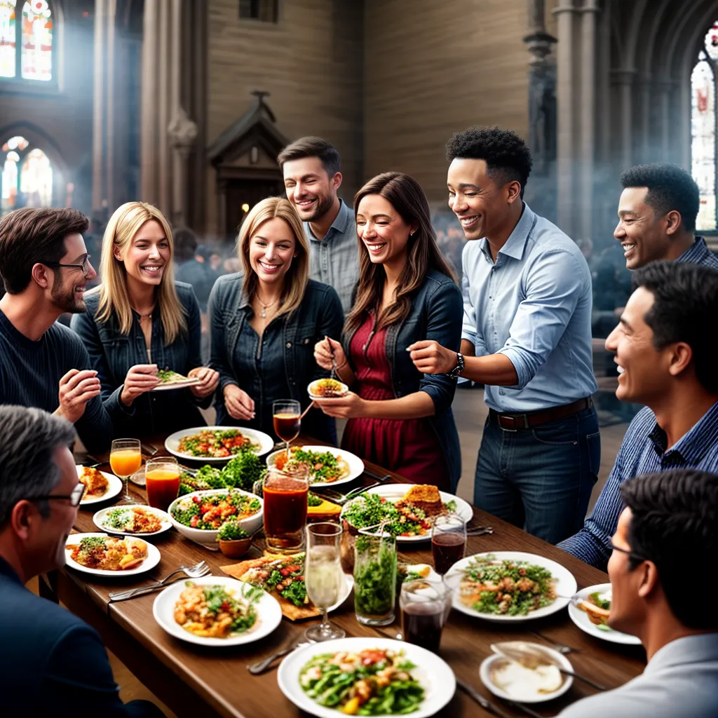 Por que jantares comunitários são importantes para a igreja 7 Fotos jantar comunidade igreja amigos