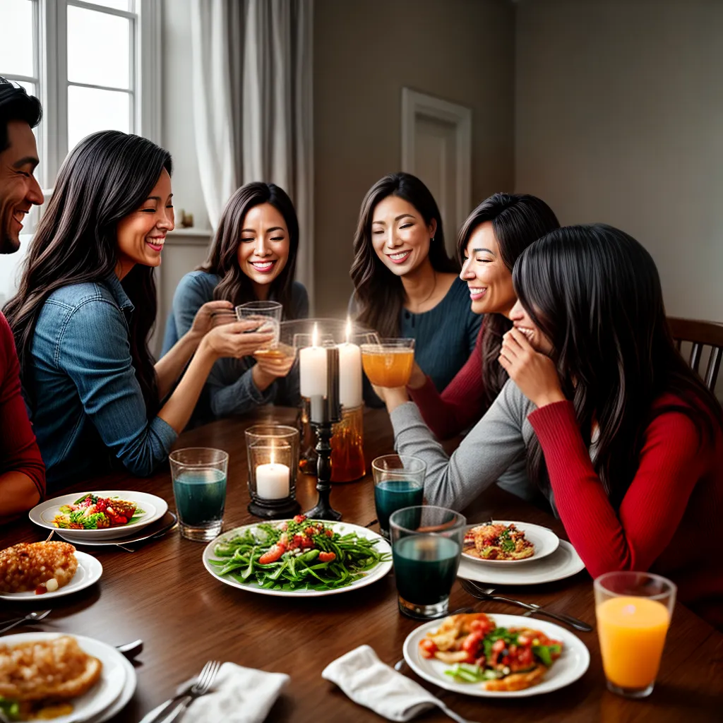 Fotos jantar familia biblia amor