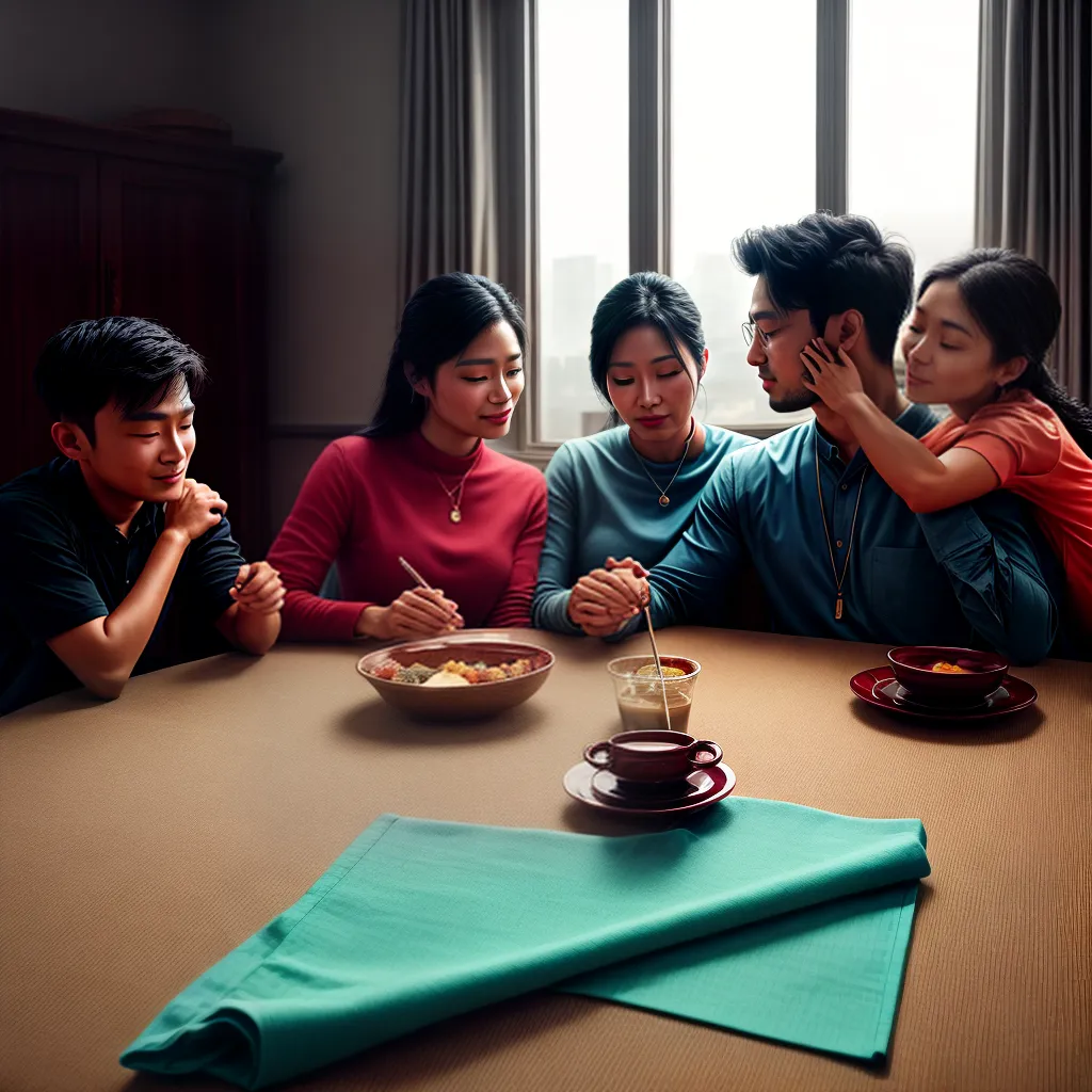 Como a Comunhão Fortalece a Família Cristã 7 Fotos jantar familia mesa rezar fe