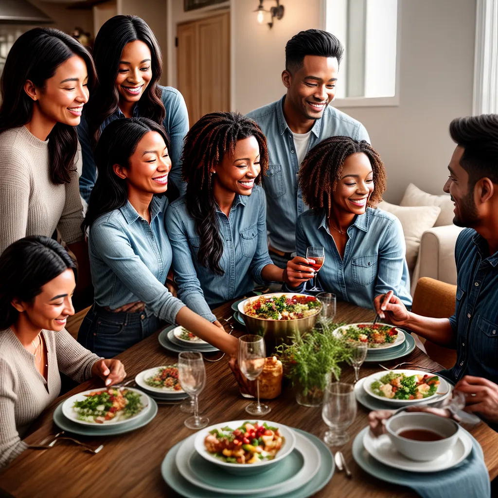 Fotos jantar familia sorrisos amor 1
