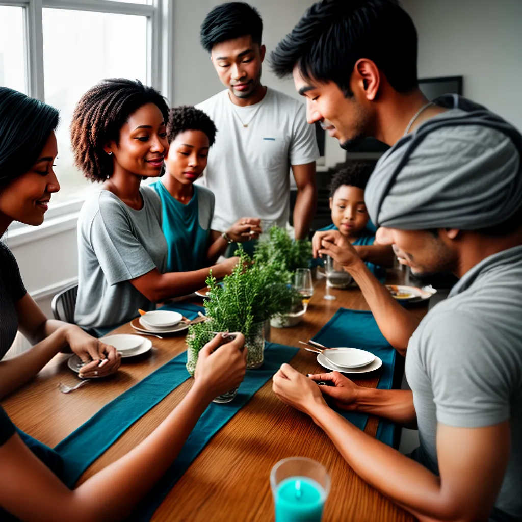 A importância da dedicação à família na criação dos filhos cristãos 6 Fotos jantar familia uniao amor fe
