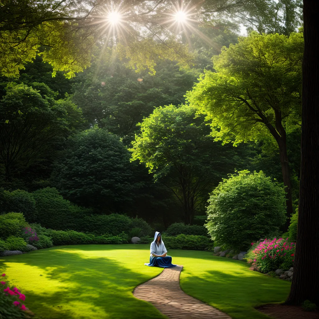 Sintonia com Deus: como ter uma vida de oração mais profunda 8 Fotos jardim oracao paz sol