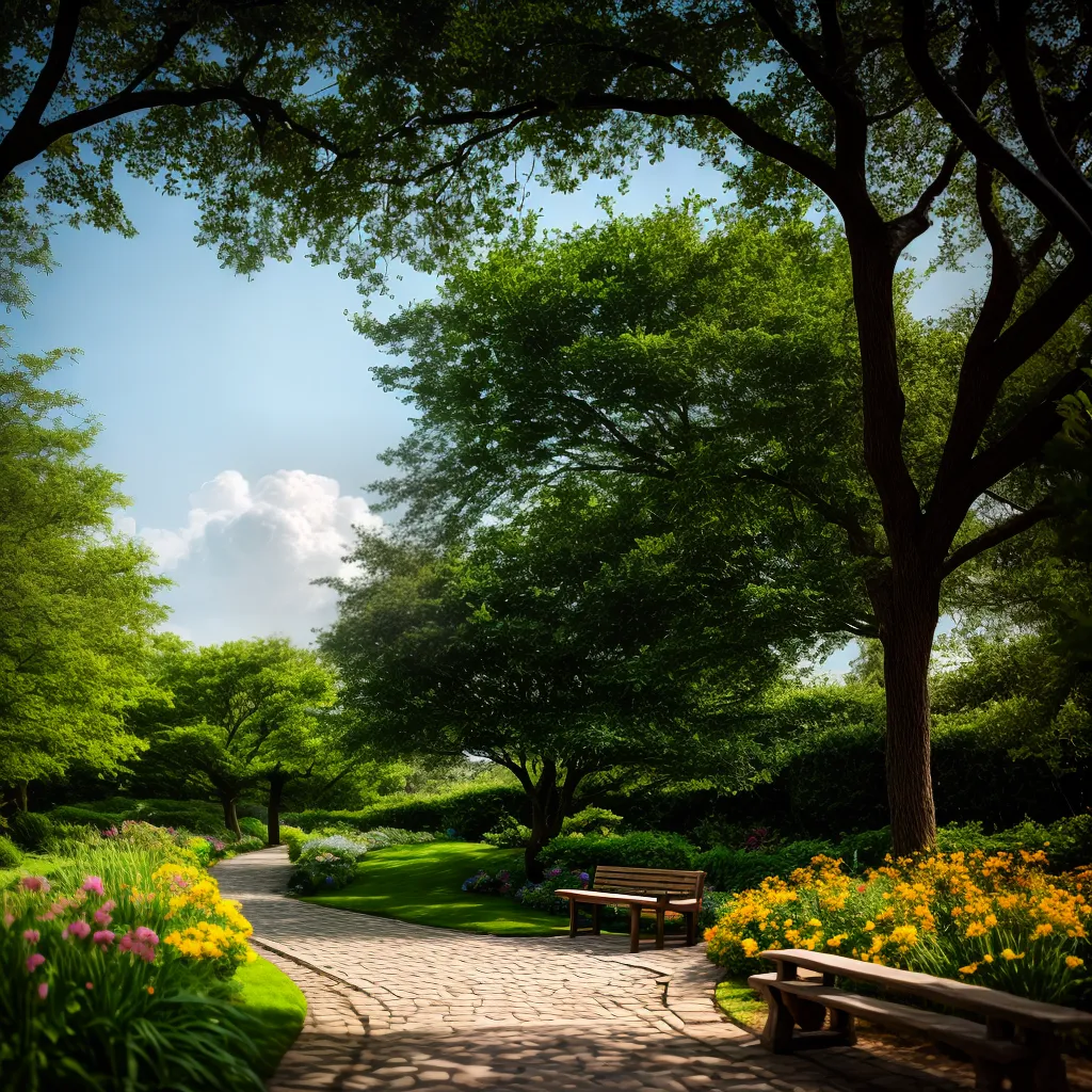 Fotos jardim sereno caminho biblia bencao