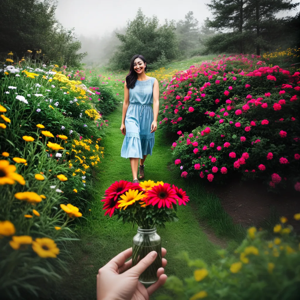 Fotos jarra flores gratidao natureza