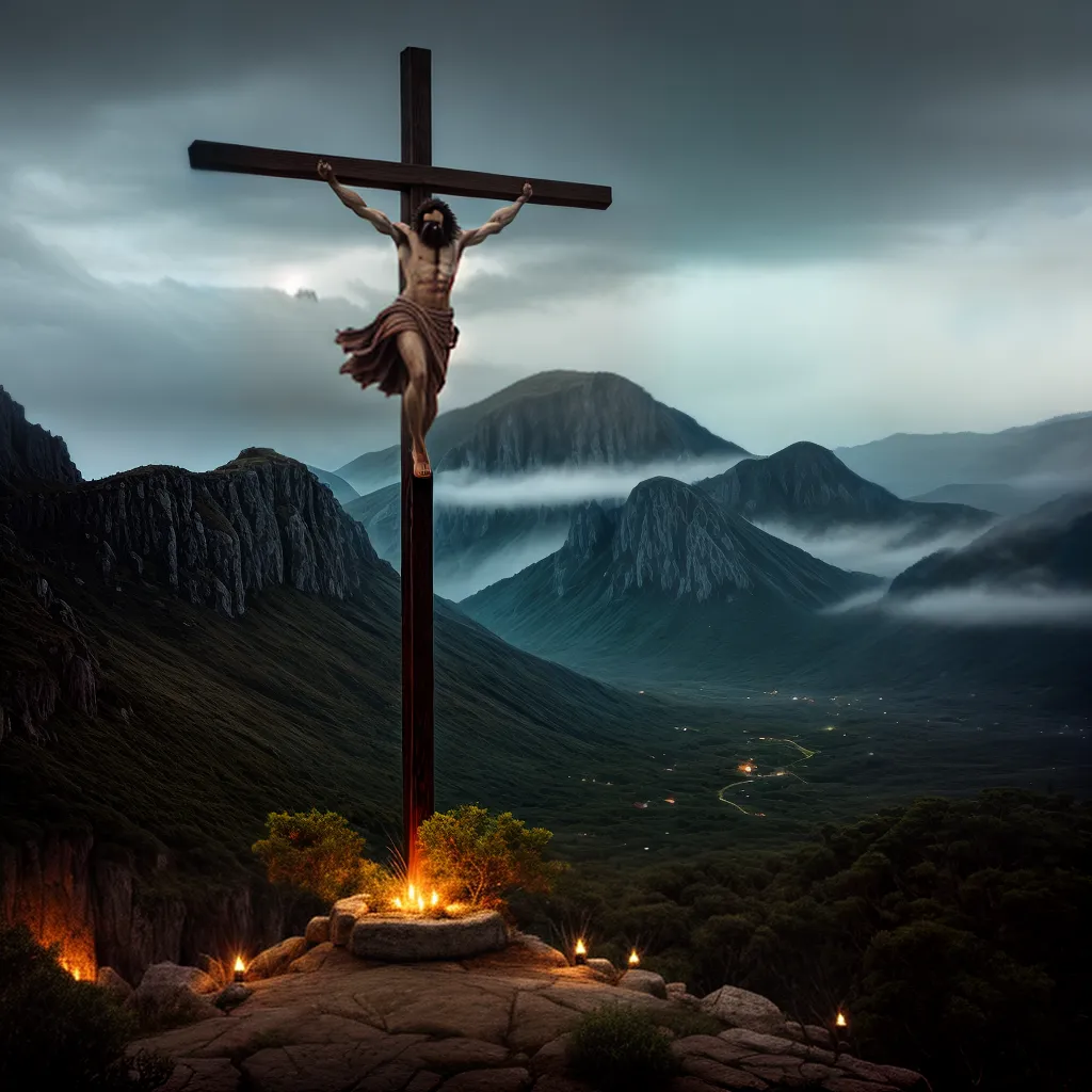 4. Prova da Expiatória: O Sacrifício de Cristo por Nós 9 Fotos jesus crucificado ceu tempestade reverencia