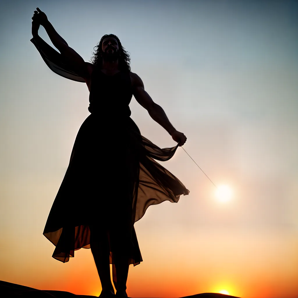 MODELO de liderança cristã: o exemplo de Jesus 6 Fotos jesus silhueta por do sol multidao