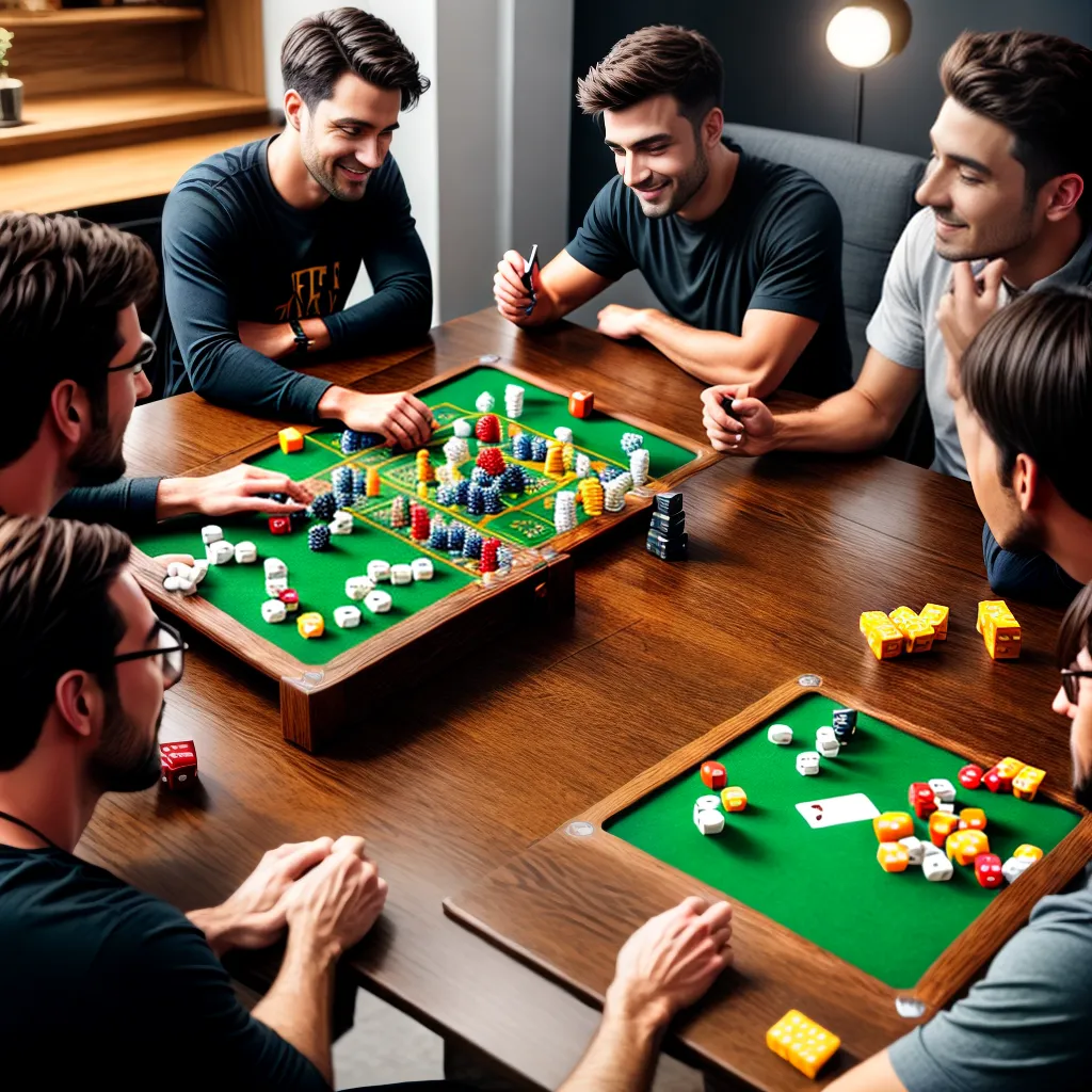 Fotos jogo tabuleiro amigos sorrisos estrategia