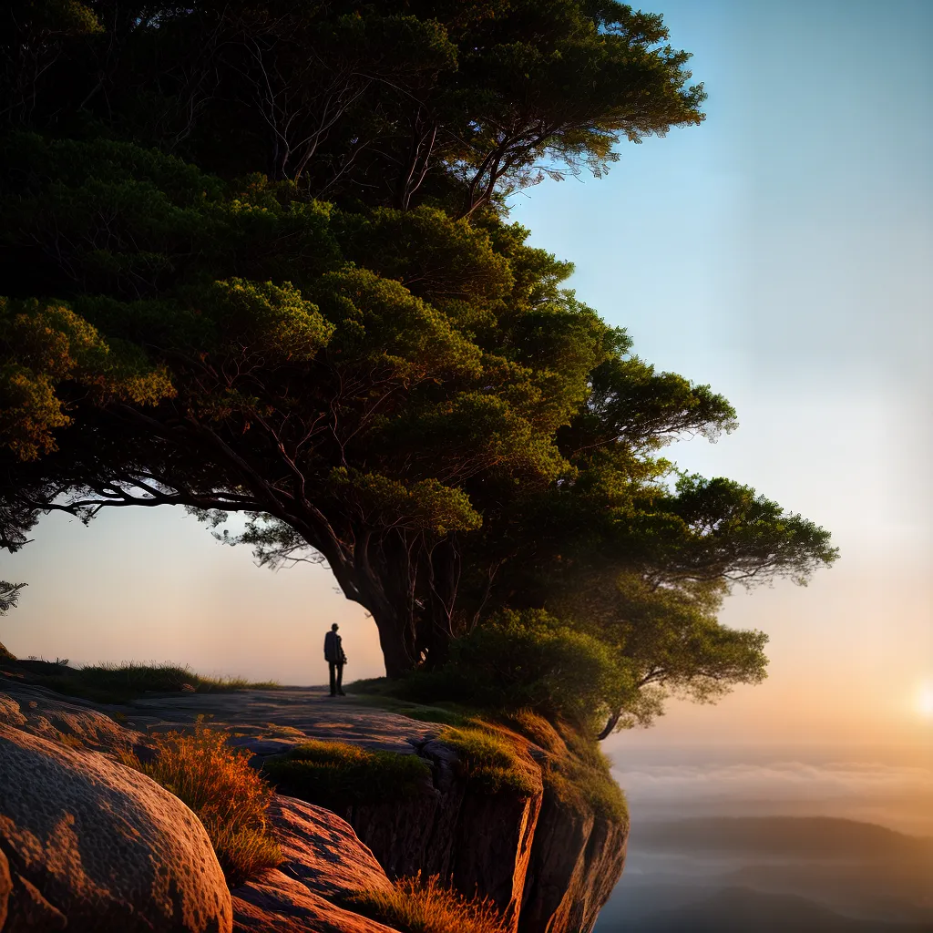 Como a transformação espiritual pode mudar sua vida. 7 Fotos jornada espiritual amanhecer crepusculo cliff