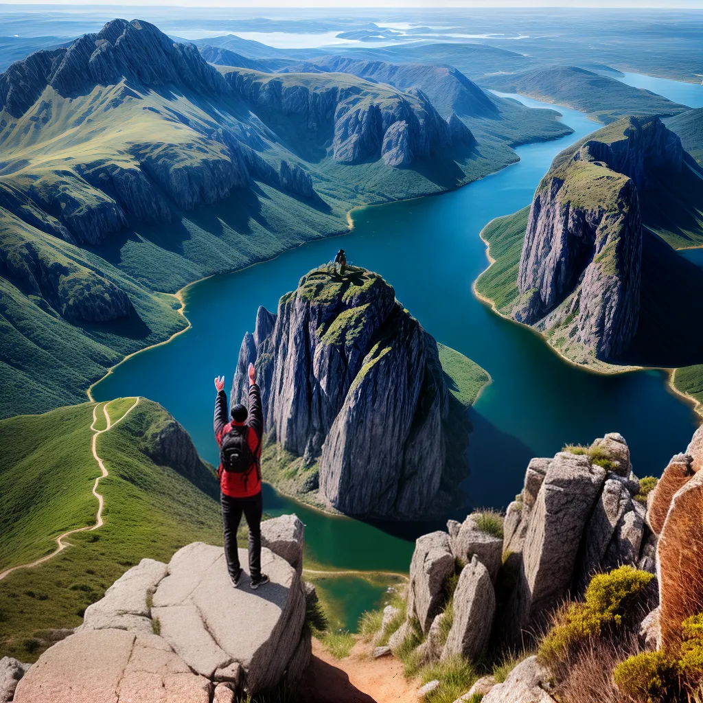 Fotos jornada espiritual pico montanha paz