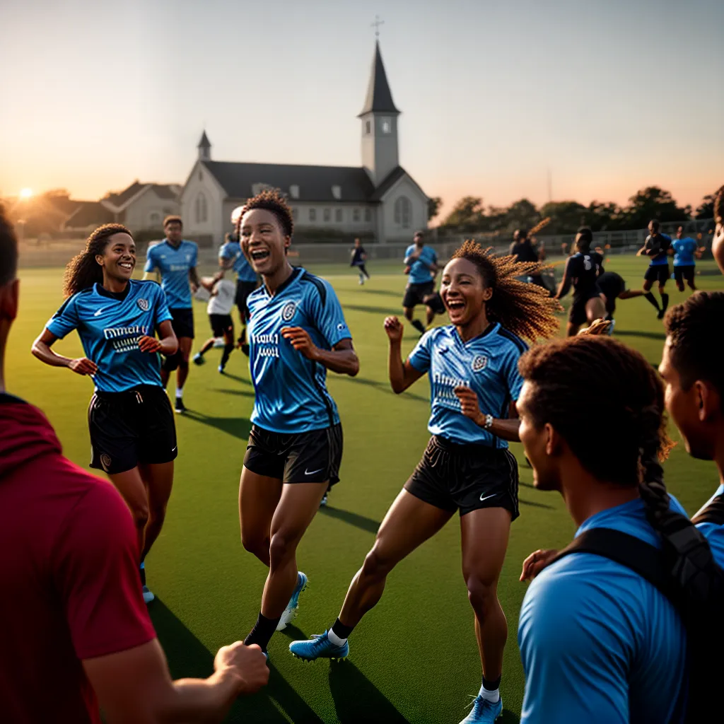 Jovens cristãos e a prática de esportes: como conciliar fé e diversão. 6 Fotos jovens cristaos campo futebol igreja