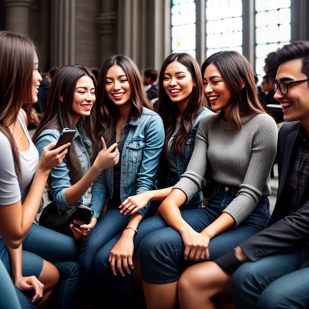 Fotos jovens igreja conversa tecnologia