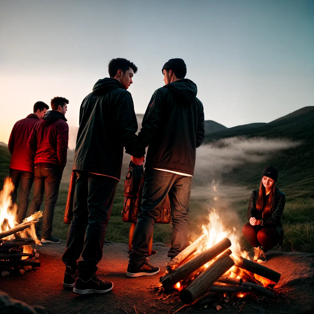 Como ajudar jovens a encontrar sua identidade cristã. 8 Fotos jovens orando fogueira comunidade fe