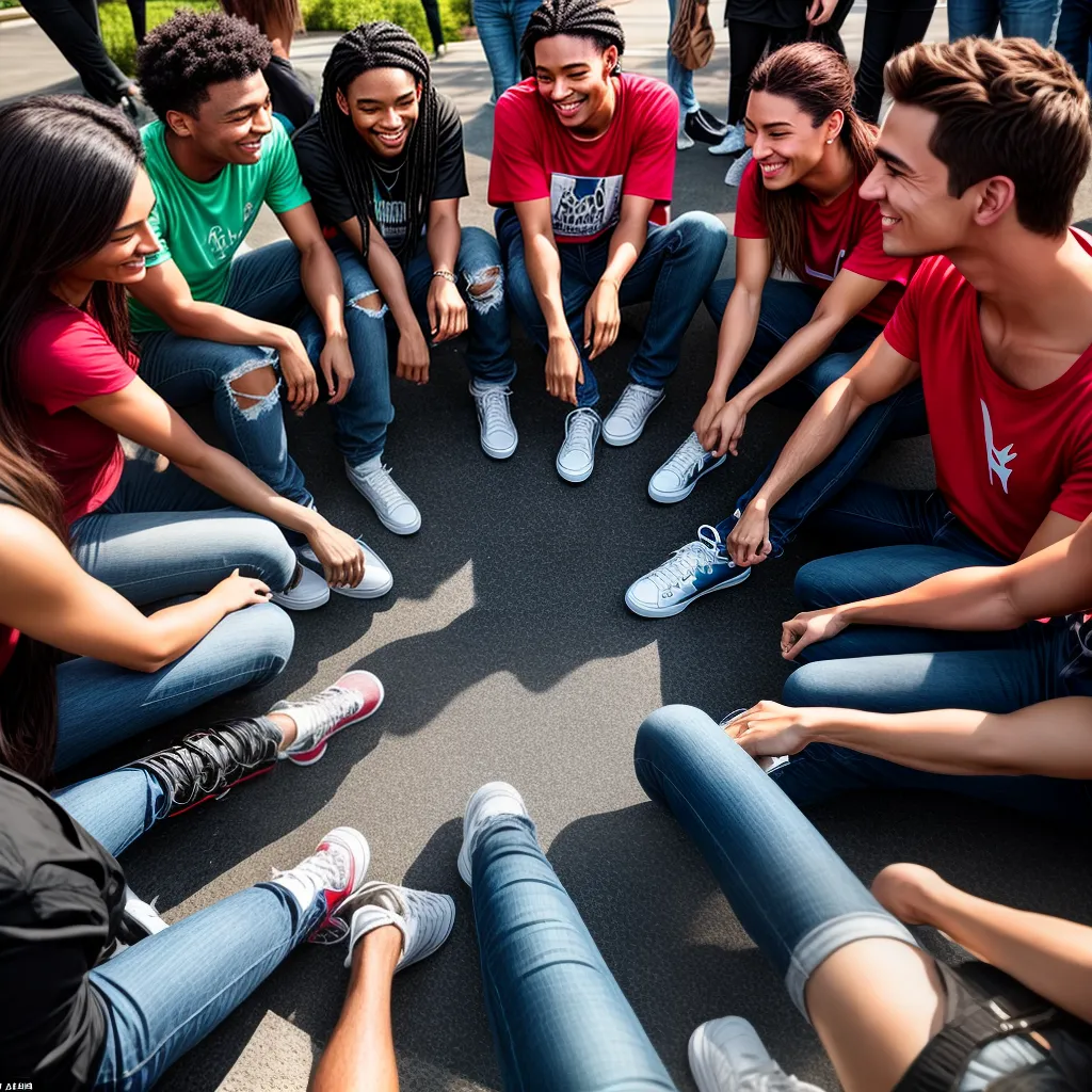 Fotos juventude amizade circulo fortalecidos