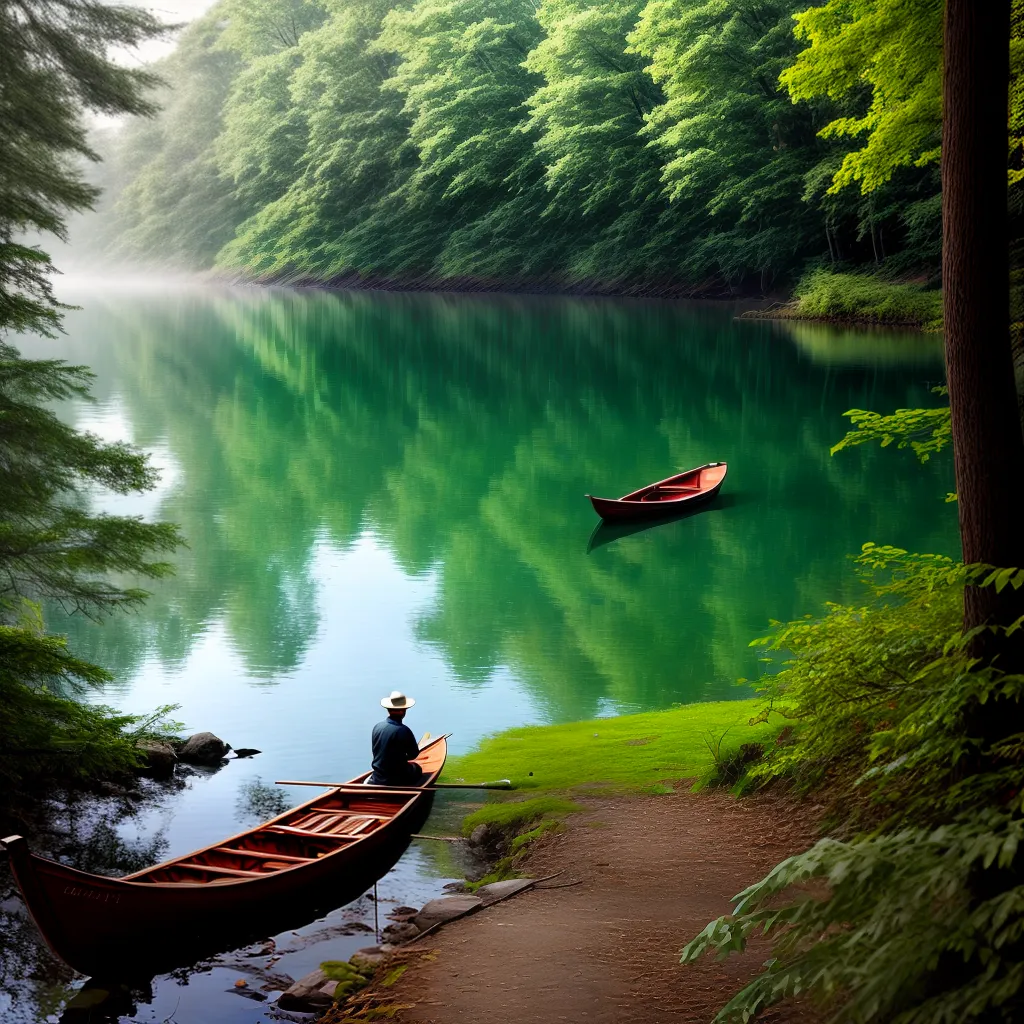 Como alcançar a paz interior através da paciência 6 Fotos lago floresta pescador paciencia