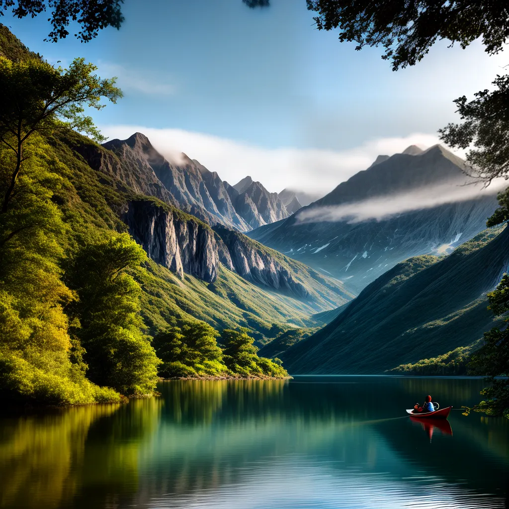 Como Encontrar Descanso em Tempos de Instabilidade 9 Fotos lago montanhas canoe serenidade