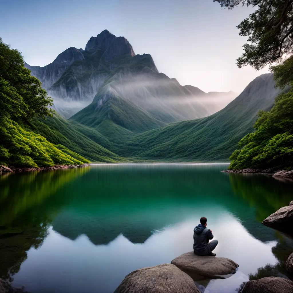 Como Encontrar a Paz Interior em Meio à Exaustão e Sobrecarga. 9 Fotos lago montanhas meditacao paz