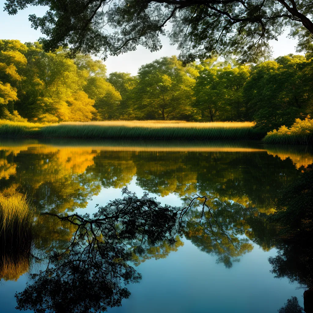 Fotos lago paz por do sol meditacao