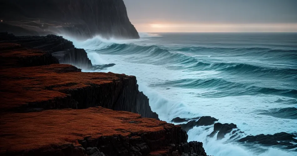 Fotos lanterna mar tempestade horizonte luz