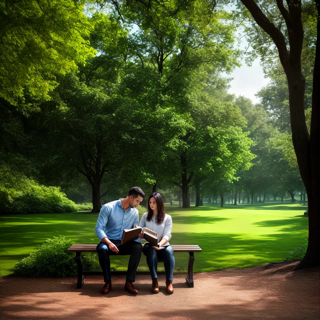 Fotos leitura biblia parque arvores