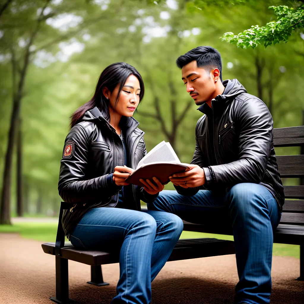 Fotos leitura biblia parque sol paz