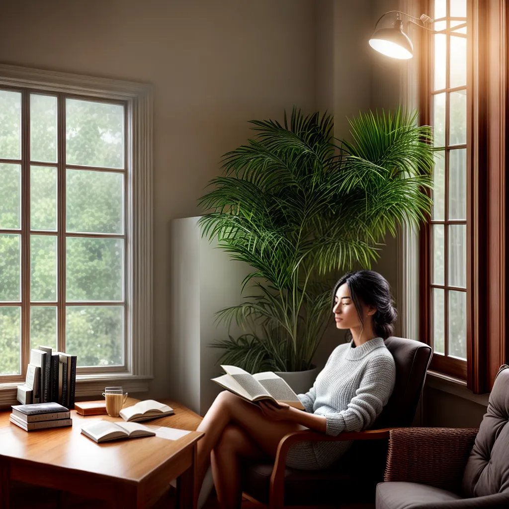 Fotos leitura luz janela paz