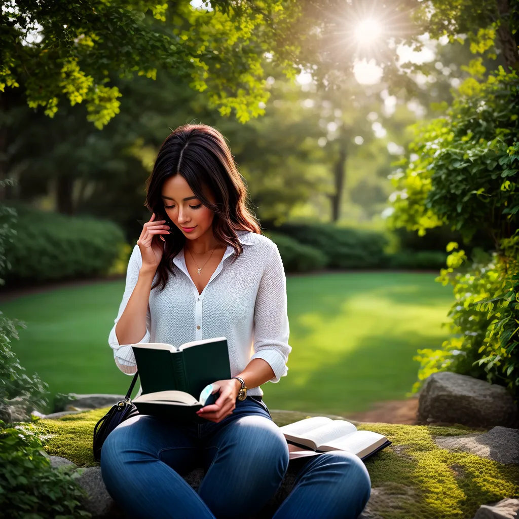 Hábitos diários que promovem uma vida harmoniosa com Deus 7 Fotos leitura oracao jardim sol