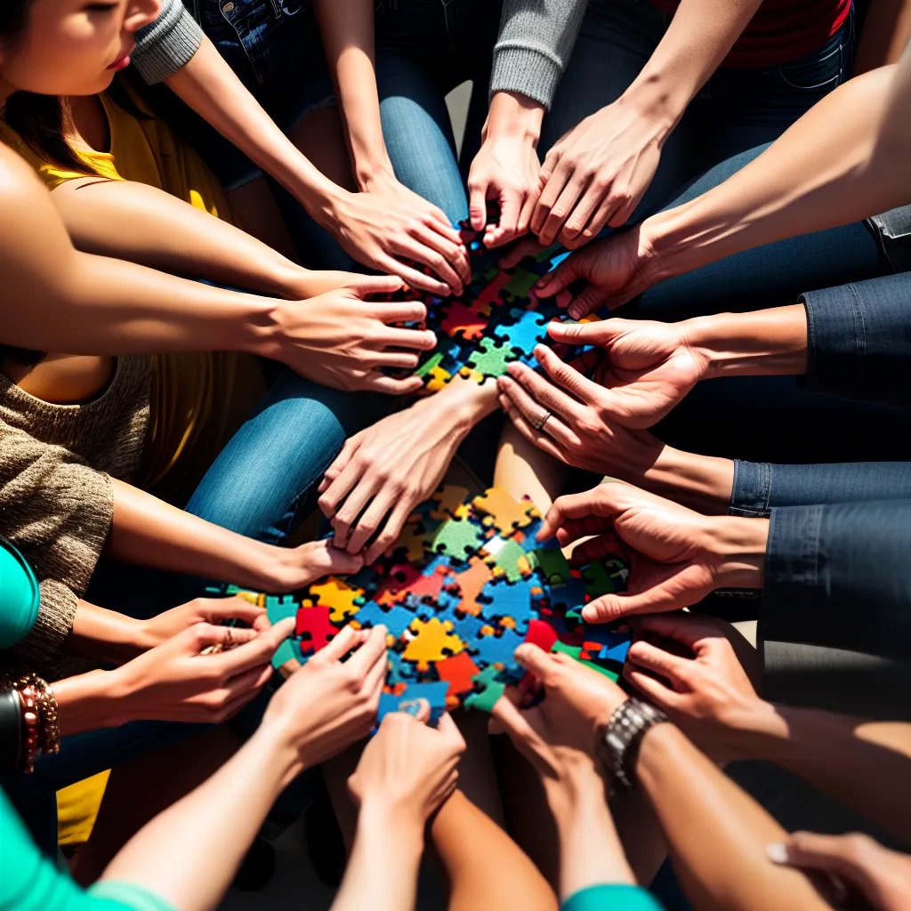 Fotos lideranca colaborativa puzzle grupo