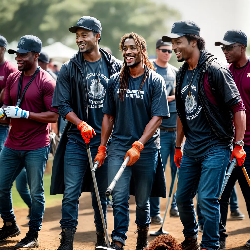 Responsabilidade cristã no serviço à comunidade 6 Fotos limpeza parque grupo igreja servir