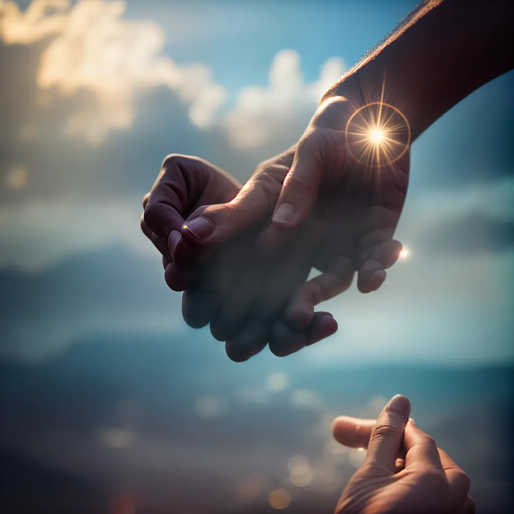 O Consolo que Deus nos oferece em tempos de dor. 8 Fotos mao ceu conforto luz esperanca paz