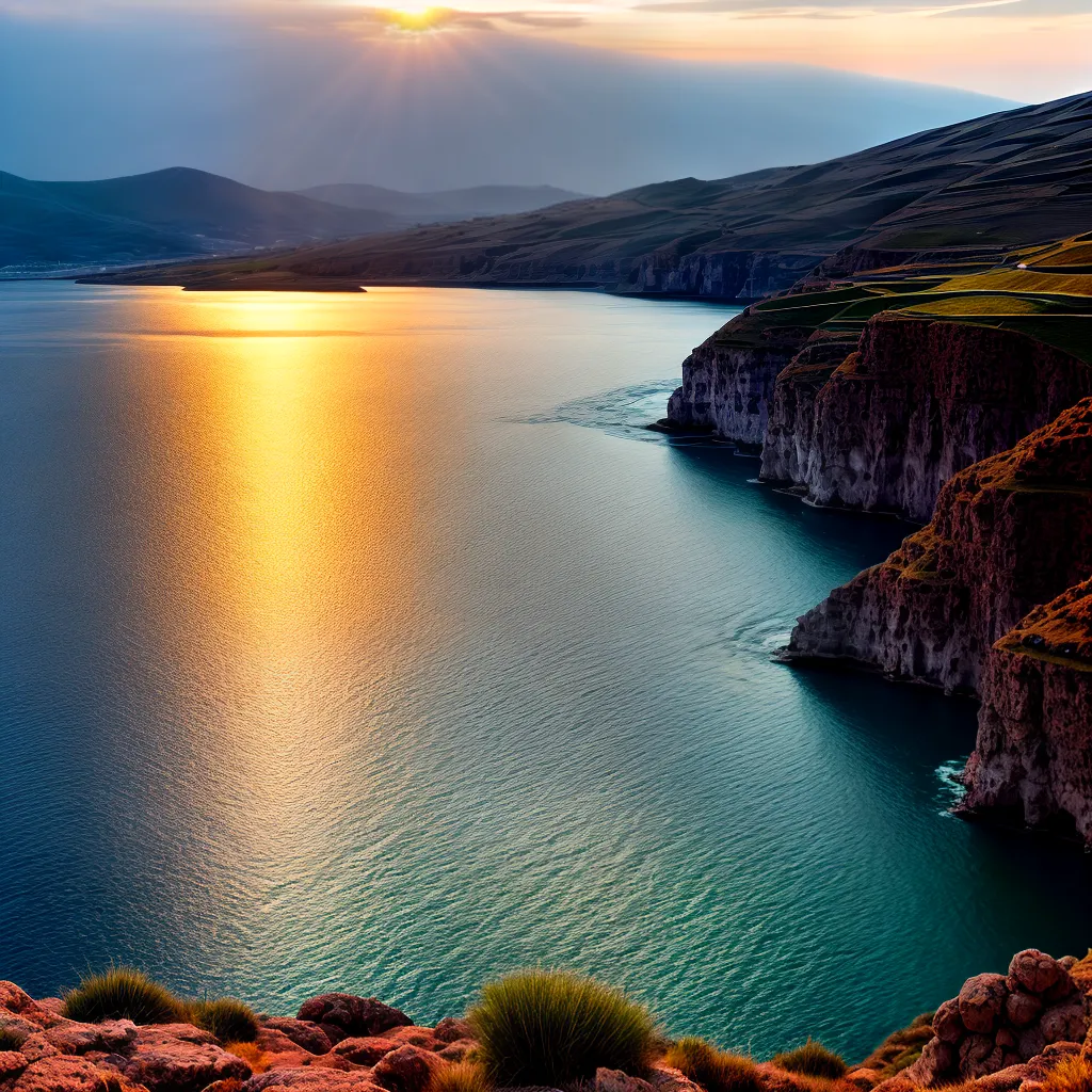 Fotos mar galileia por do sol