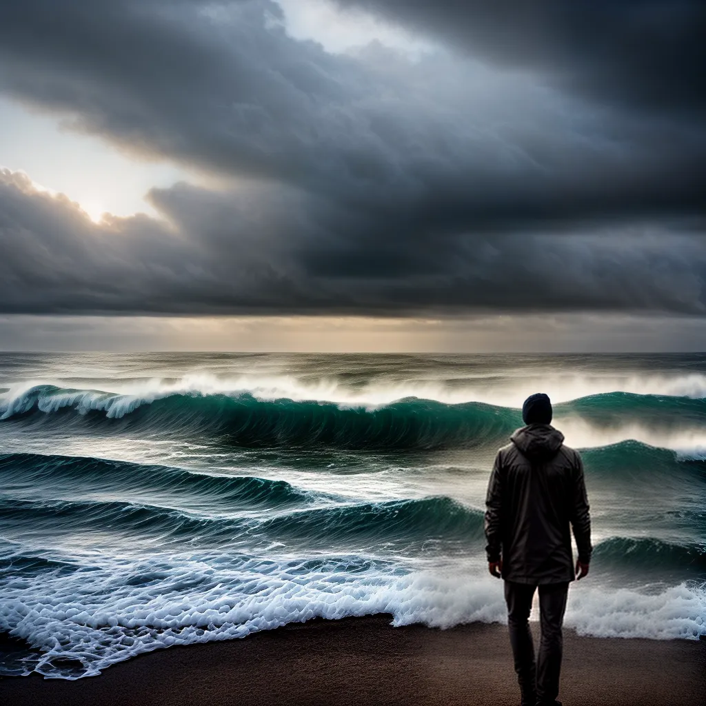 Como encontrar a Felicidade em meio à Agonia 9 Fotos mar tempestade luz distante esperanca