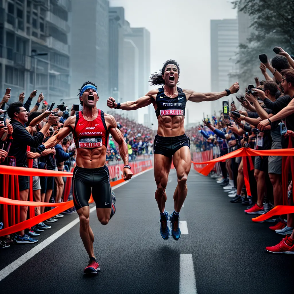 Por que a persistência é fundamental para alcançar propósitos. 8 Fotos maratona corrida meta apoio