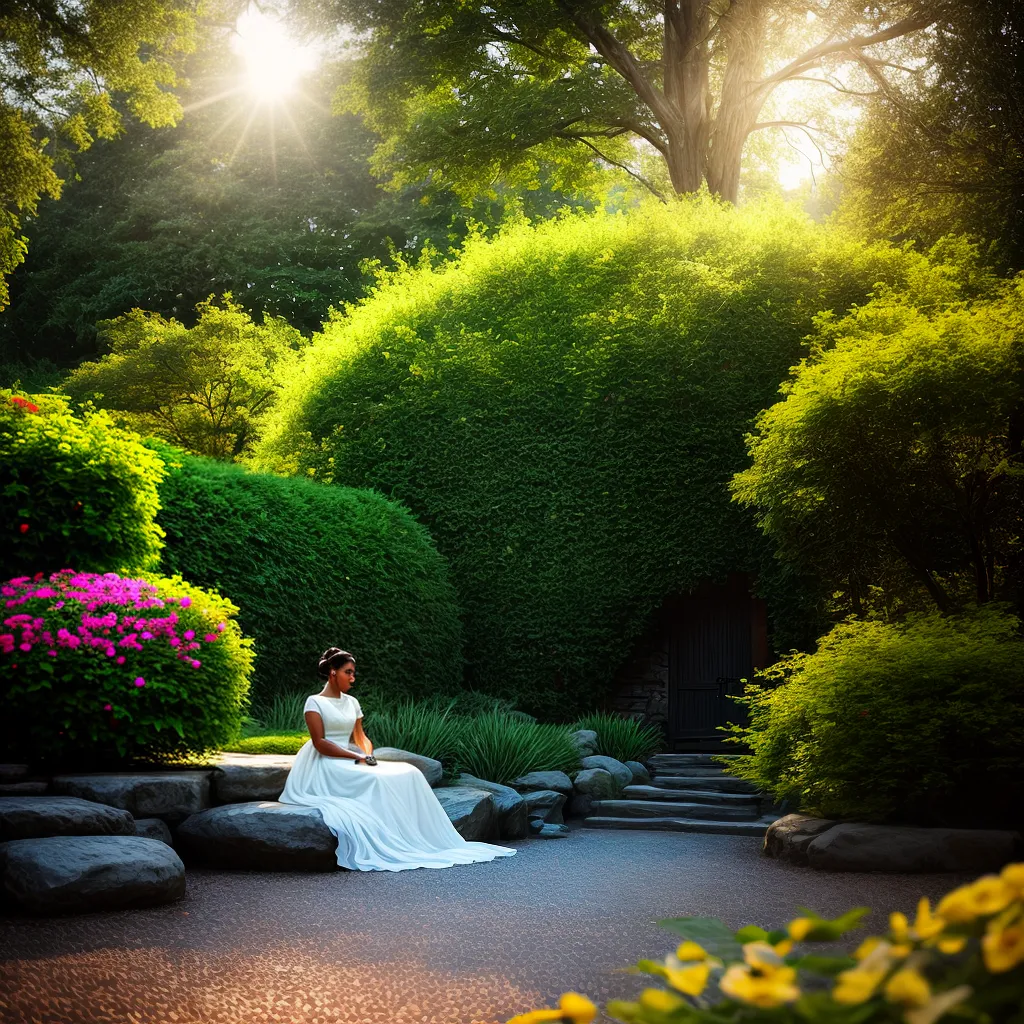 Como cultivar a Paixão por Deus em sua vida diária 9 Fotos meditacao jardim colorido sol