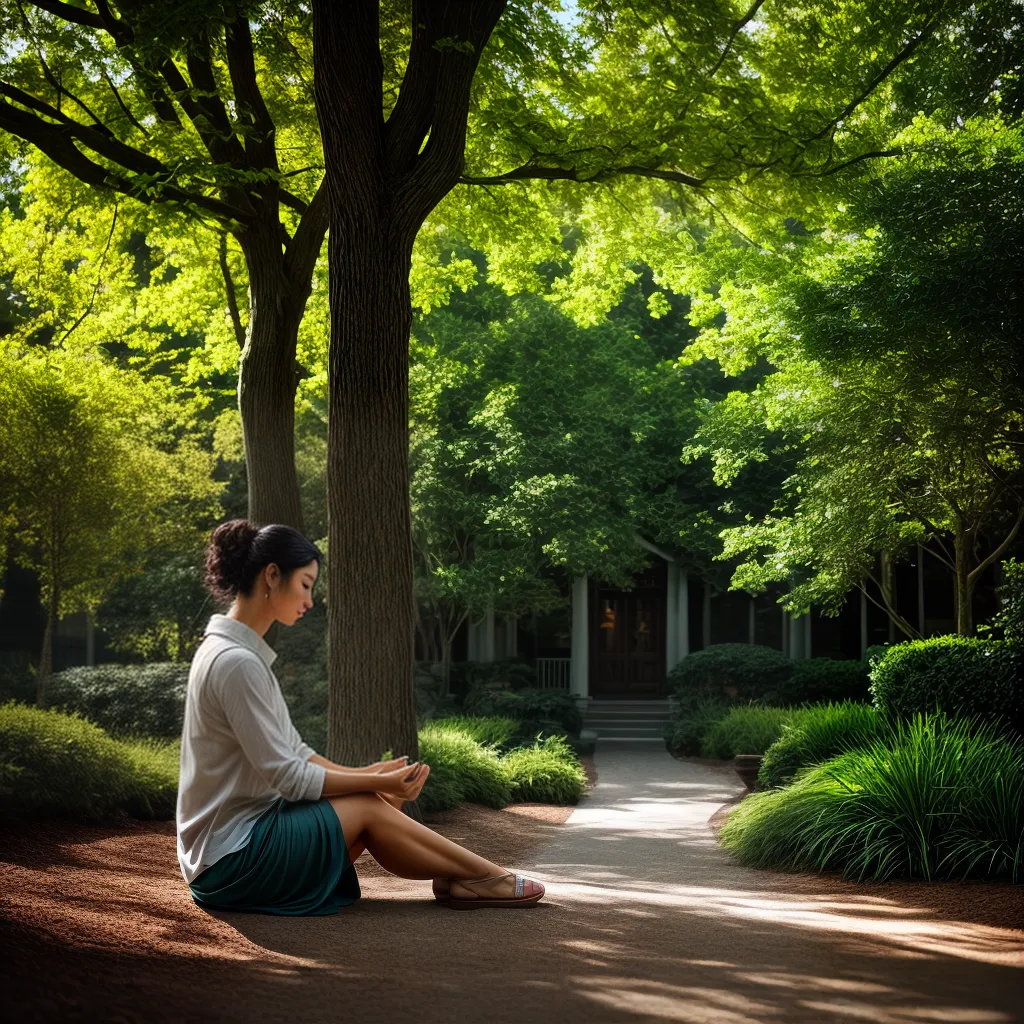 Como a Meditação pode Ajudar no Autoconhecimento Cristão 6 Fotos meditacao jardim luz silencio